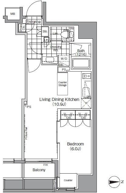東京都台東区寿１ 蔵前駅 1LDK マンション 賃貸物件詳細