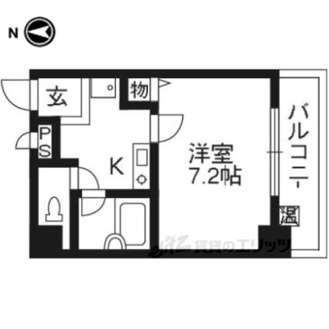 京都府京都市下京区富永町 大宮駅 1K マンション 賃貸物件詳細