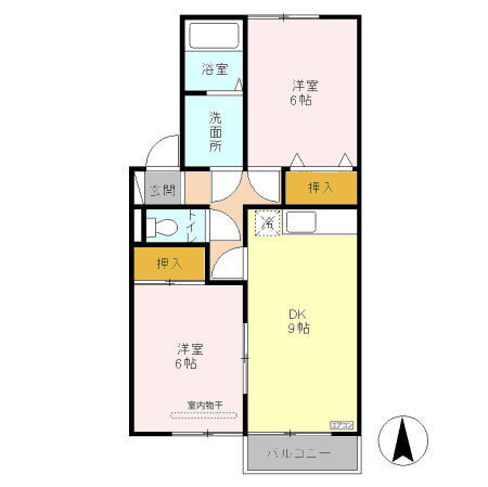 栃木県小山市犬塚１ 小山駅 2DK アパート 賃貸物件詳細