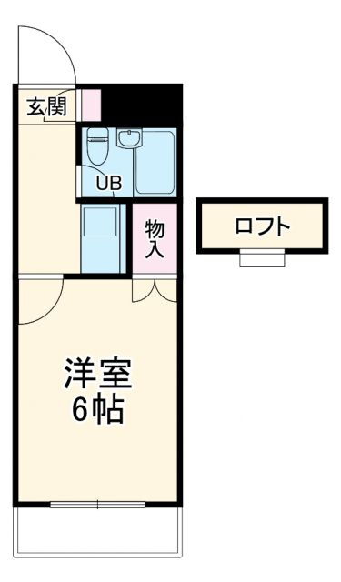 ハイツサンシャイン 2階 1K 賃貸物件詳細