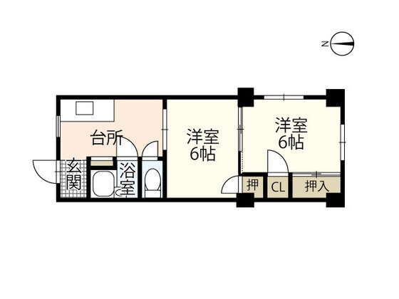 広島県広島市中区富士見町 中電前駅 2DK マンション 賃貸物件詳細