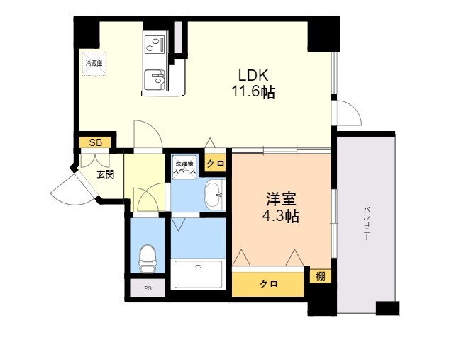 福岡県福岡市中央区薬院２ 薬院大通駅 1LDK マンション 賃貸物件詳細