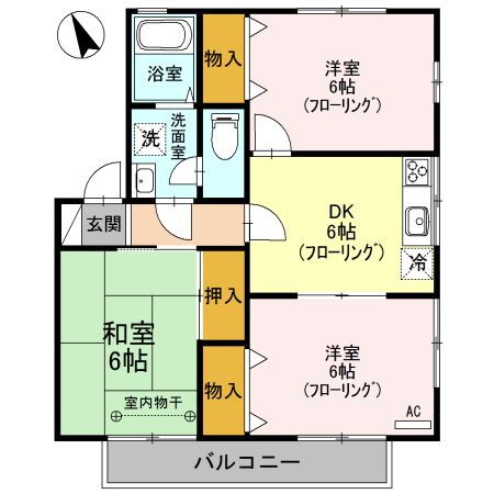 埼玉県三郷市高州４ 金町駅 3DK アパート 賃貸物件詳細