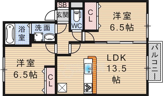 兵庫県川西市花屋敷２ 雲雀丘花屋敷駅 2LDK アパート 賃貸物件詳細