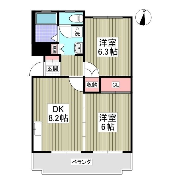茨城県古河市諸川 古河駅 2DK マンション 賃貸物件詳細