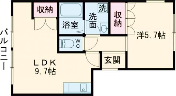 愛知県一宮市木曽川町黒田字松枝 新木曽川駅 1LDK アパート 賃貸物件詳細