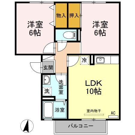 山口県山口市大内御堀御堀 2LDK アパート 賃貸物件詳細
