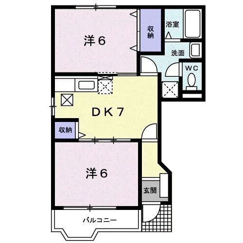 宮城県岩沼市吹上１ 岩沼駅 2DK アパート 賃貸物件詳細
