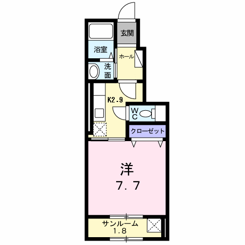 新潟県新潟市中央区東堀前通２番町 1K アパート 賃貸物件詳細