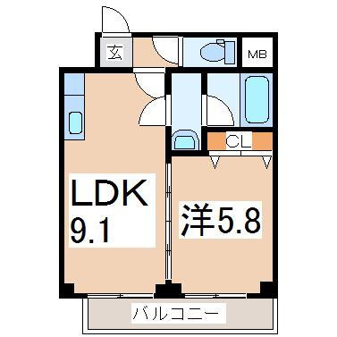 福島県郡山市並木５ 郡山駅 1LDK マンション 賃貸物件詳細