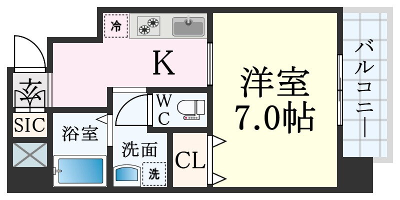 兵庫県神戸市兵庫区塚本通１ 兵庫駅 1K マンション 賃貸物件詳細
