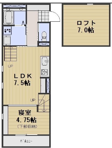 岡山県岡山市北区青江５ 備前西市駅 1LDK アパート 賃貸物件詳細