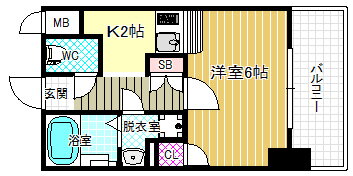 大阪府大阪市福島区大開２ 淀川駅 ワンルーム マンション 賃貸物件詳細