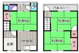 大阪府堺市北区百舌鳥赤畑町５ 百舌鳥駅 3DK 一戸建て 賃貸物件詳細