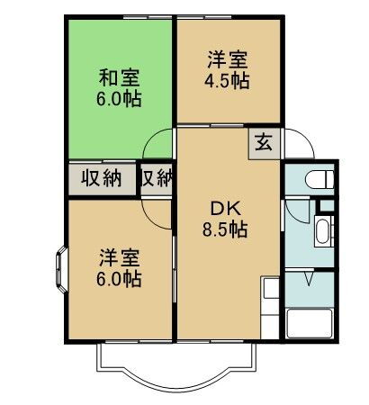 サンライフタウン守谷Ｃ棟 2階 3DK 賃貸物件詳細