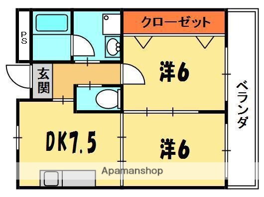 大阪府寝屋川市末広町 香里園駅 2DK マンション 賃貸物件詳細
