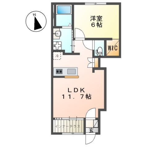 神奈川県海老名市中新田５ 社家駅 1LDK アパート 賃貸物件詳細