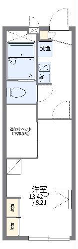 千葉県鎌ヶ谷市道野辺 馬込沢駅 1K アパート 賃貸物件詳細