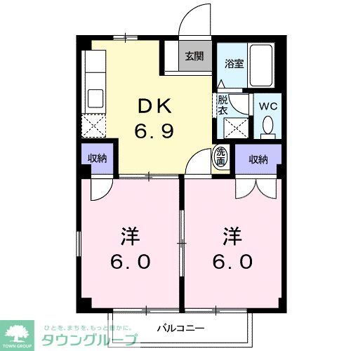 千葉県市川市曽谷２ 市川大野駅 2DK アパート 賃貸物件詳細