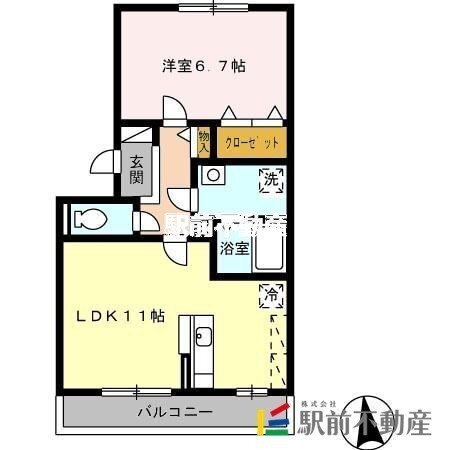 福岡県久留米市津福本町 津福駅 1LDK アパート 賃貸物件詳細