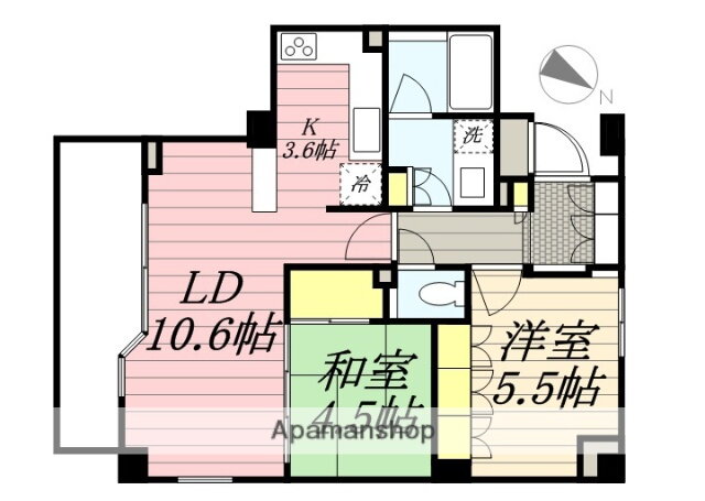 プライムアーバン新宿夏目坂タワーレジデンス 4階 2LDK 賃貸物件詳細