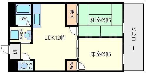 小松原マンション 4階 2LDK 賃貸物件詳細