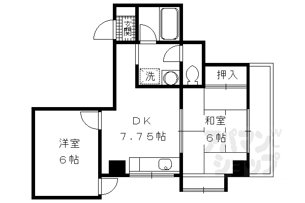 京都府京都市伏見区鍋島町 桃山御陵前駅 2DK マンション 賃貸物件詳細