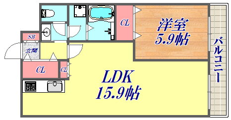 エトワール２１ 3階 1LDK 賃貸物件詳細