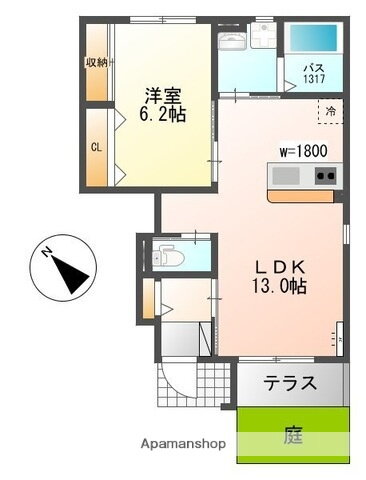 滋賀県甲賀市甲南町寺庄 寺庄駅 1LDK アパート 賃貸物件詳細