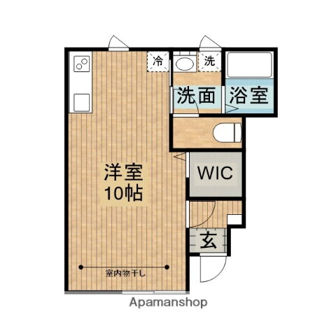 テゾーロ梨木Ｃ棟 1階 ワンルーム 賃貸物件詳細