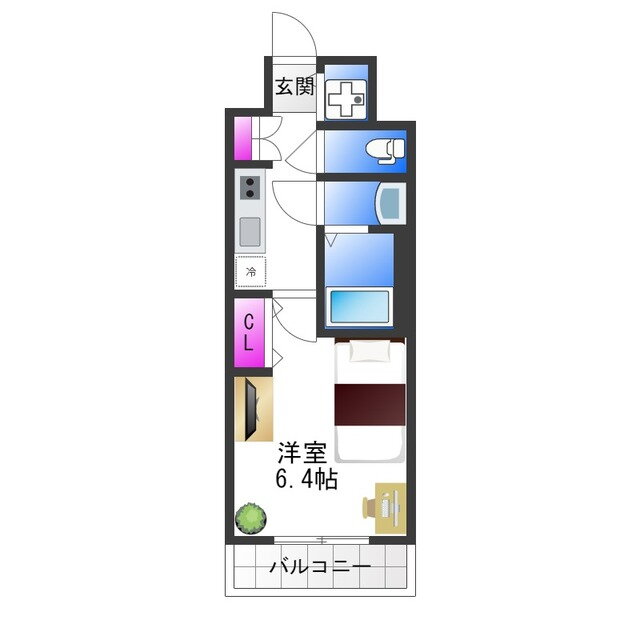 大阪府東大阪市高井田西６ 高井田中央駅 1K マンション 賃貸物件詳細