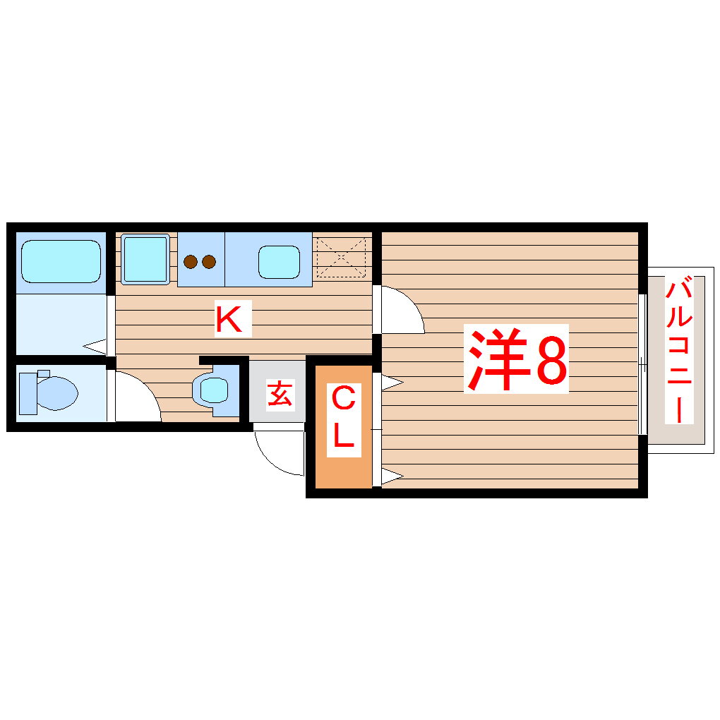 宮城県仙台市泉区八乙女１ 八乙女駅 1K アパート 賃貸物件詳細