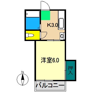 プレステージ仲田 3階 1K 賃貸物件詳細
