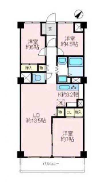 埼玉県狭山市入間川２ 狭山市駅 3LDK マンション 賃貸物件詳細