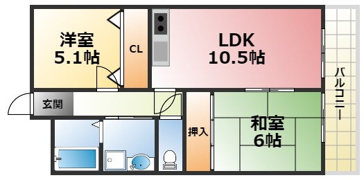 兵庫県西宮市上鳴尾町 甲子園駅 2LDK マンション 賃貸物件詳細