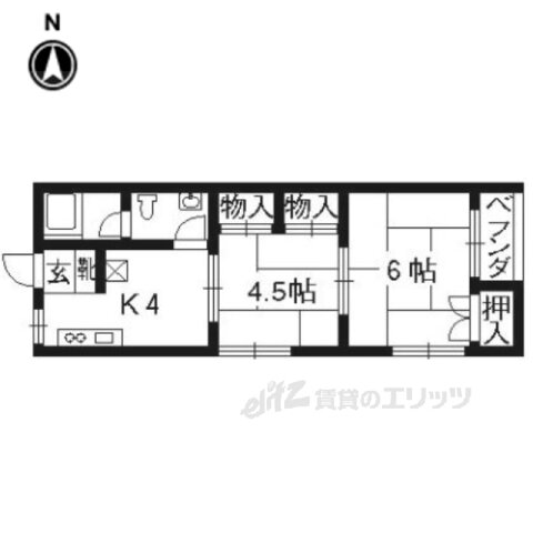 京都府京都市西京区松室中溝町 松尾大社駅 2K マンション 賃貸物件詳細