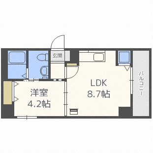 北海道札幌市東区北六条東３ 札幌駅 1DK マンション 賃貸物件詳細