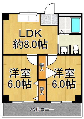 兵庫県宝塚市栄町１ 清荒神駅 2DK マンション 賃貸物件詳細