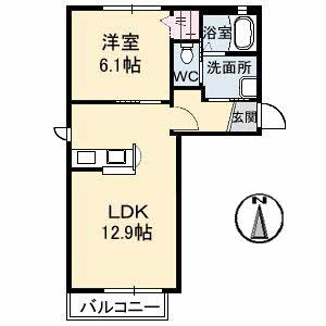 岡山県倉敷市片島町 西阿知駅 1LDK アパート 賃貸物件詳細