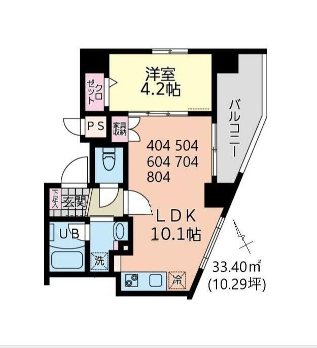 神奈川県横浜市西区浅間町１ 横浜駅 1LDK マンション 賃貸物件詳細