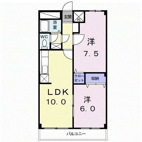 埼玉県久喜市栗原１ 久喜駅 2LDK アパート 賃貸物件詳細