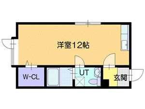 北海道札幌市厚別区厚別南２ ひばりが丘駅 ワンルーム アパート 賃貸物件詳細