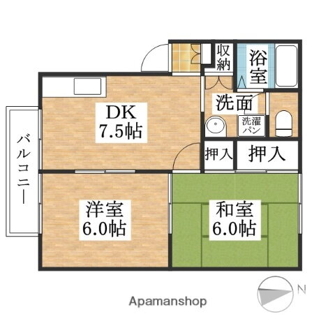 愛知県丹羽郡扶桑町大字高雄字薬師堂 扶桑駅 2DK アパート 賃貸物件詳細