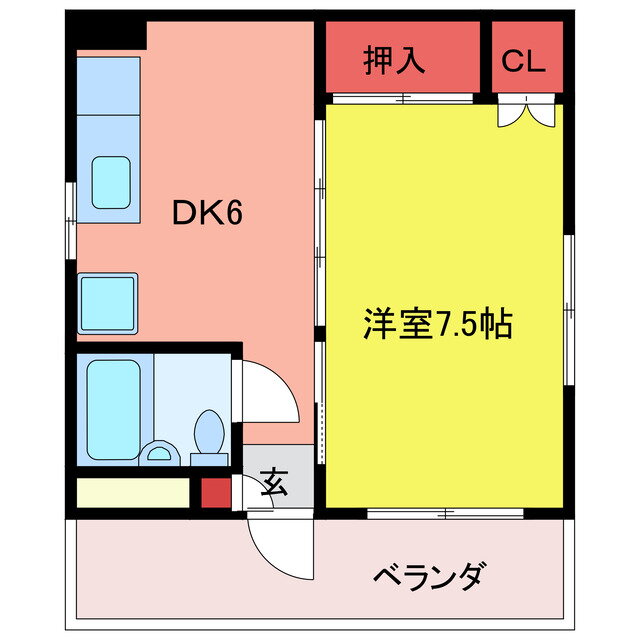 フォレストイン八幡 3階 1DK 賃貸物件詳細