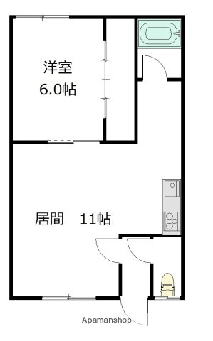 北海道旭川市豊岡六条４ 旭川四条駅 1LDK アパート 賃貸物件詳細