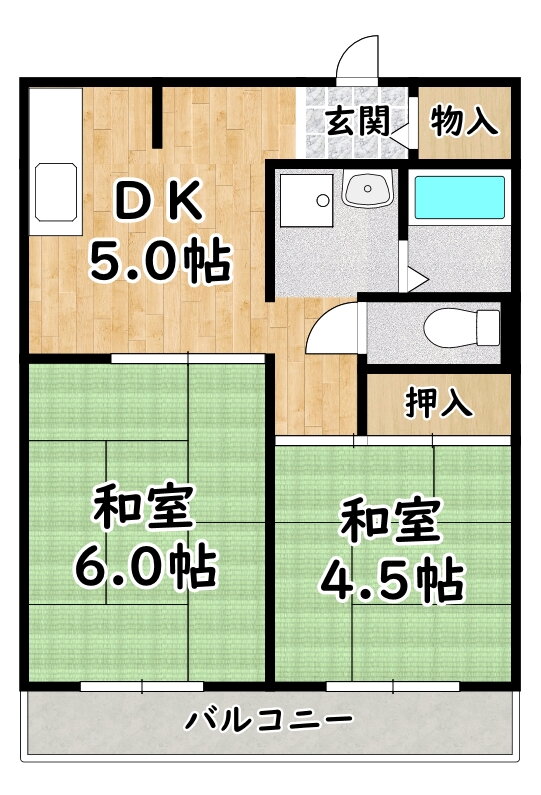 大阪府大阪市淀川区新北野２ 塚本駅 2DK マンション 賃貸物件詳細