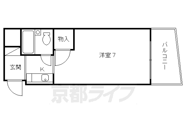 京都府京都市伏見区東浜南町 中書島駅 1K マンション 賃貸物件詳細