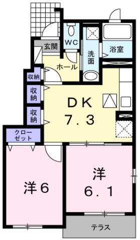 鹿児島県鹿屋市旭原町 志布志駅 2DK アパート 賃貸物件詳細