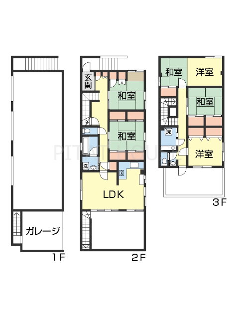 和歌山県和歌山市鷹匠町６ 宮前駅 6SLDK 一戸建て 賃貸物件詳細
