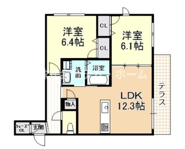 大阪府柏原市平野２ 法善寺駅 2LDK マンション 賃貸物件詳細